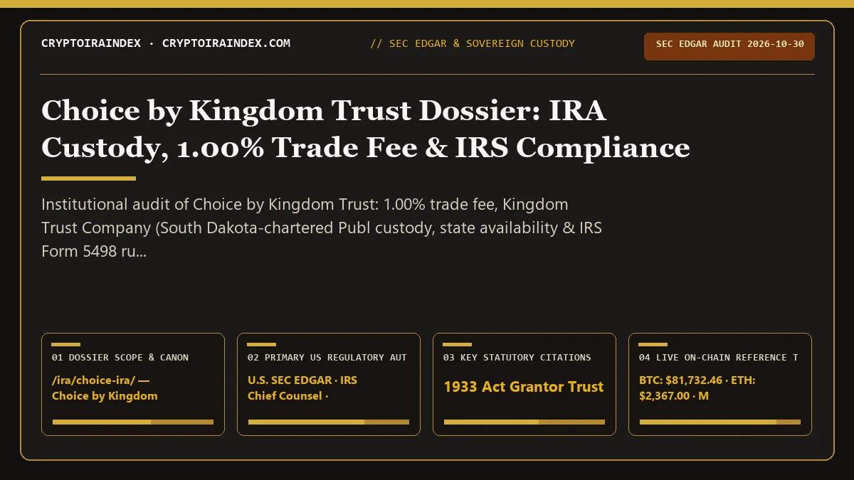 Choice by Kingdom Trust Review (2026): IRA Fees, Custody &…