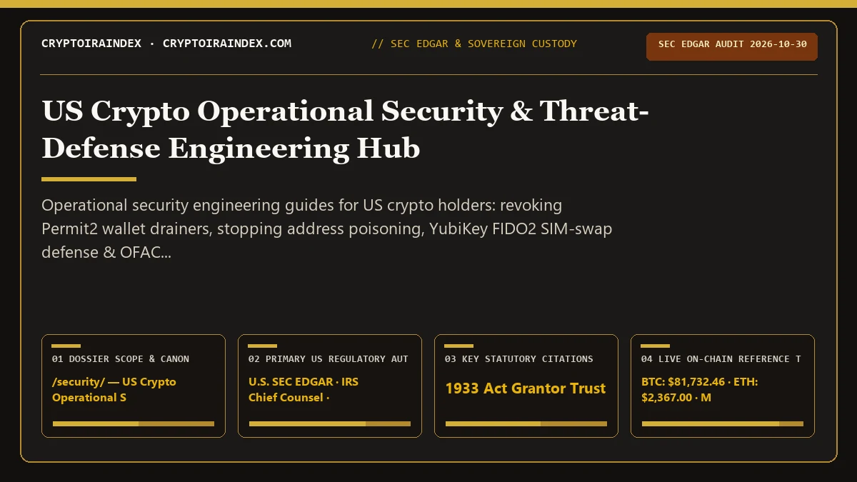 US Crypto Operational Security: YubiKey, Approvals & OFAC